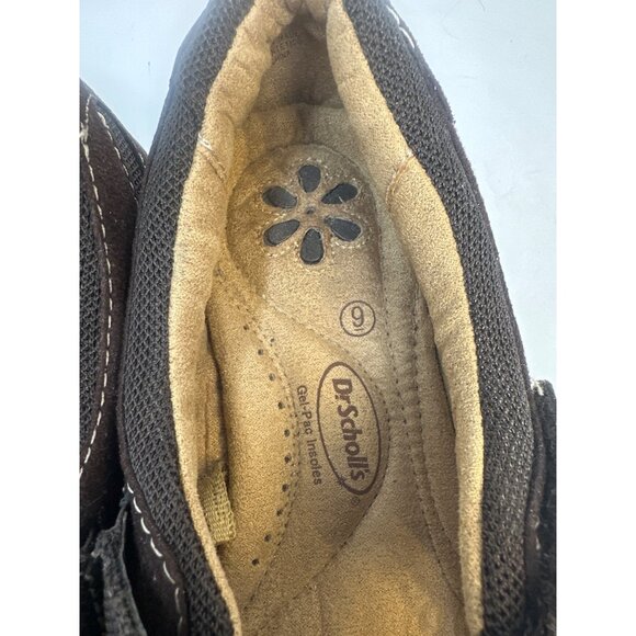 Dr. Scholl’s Womens 9 Brown Mary Jane Comfort Shoes Hook Loop Strap Walking - Picture 3 of 7